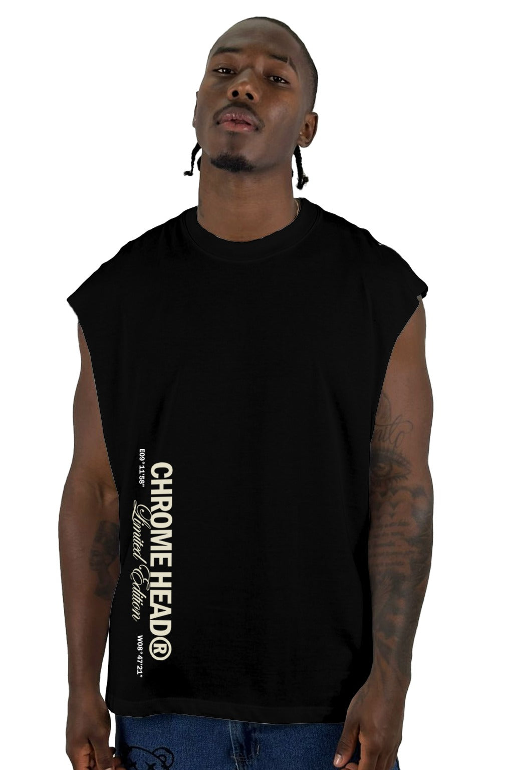 Camisilla Negra Chrome Head Alto Gramaje