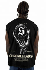 Camisilla Negra Chrome Head Alto Gramaje