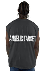 Camisilla Gris Azulado Angelic Target Alto Gramaje