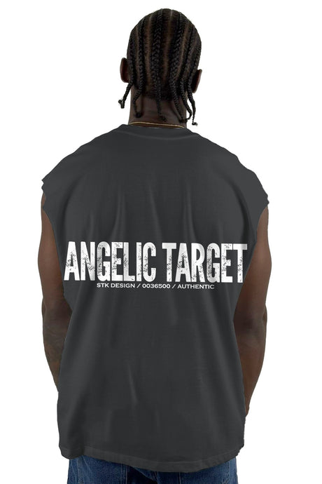 Camisilla Gris Azulado Angelic Target Alto Gramaje