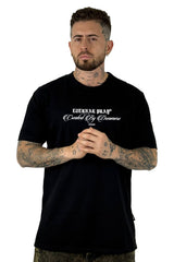 Camiseta Negra Eternal Pray Manos Alto Gramaje