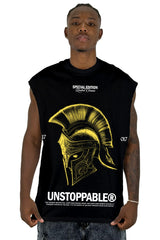 Camisilla Negra Gladiador  Unstoppable Alto Gramaje