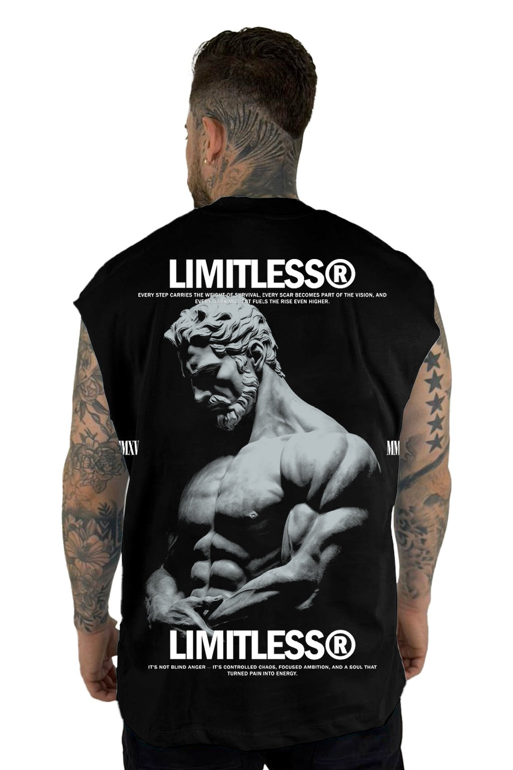 Camisilla Negra Limitless Alto Gramaje