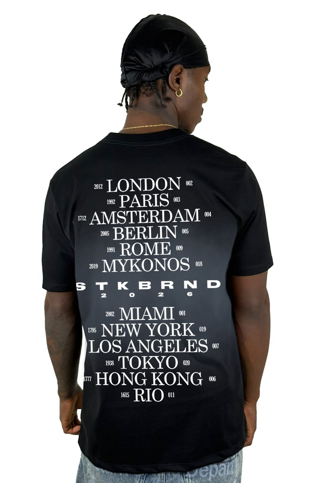 Camiseta Negra Ecosystem Humo Alto Gramaje