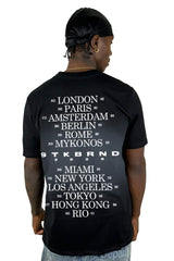Camiseta Negra Ecosystem Humo Alto Gramaje