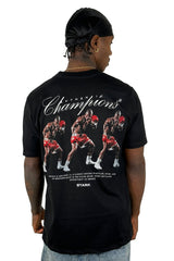 Camiseta Negra Champions Boxeo Alto Gramaje