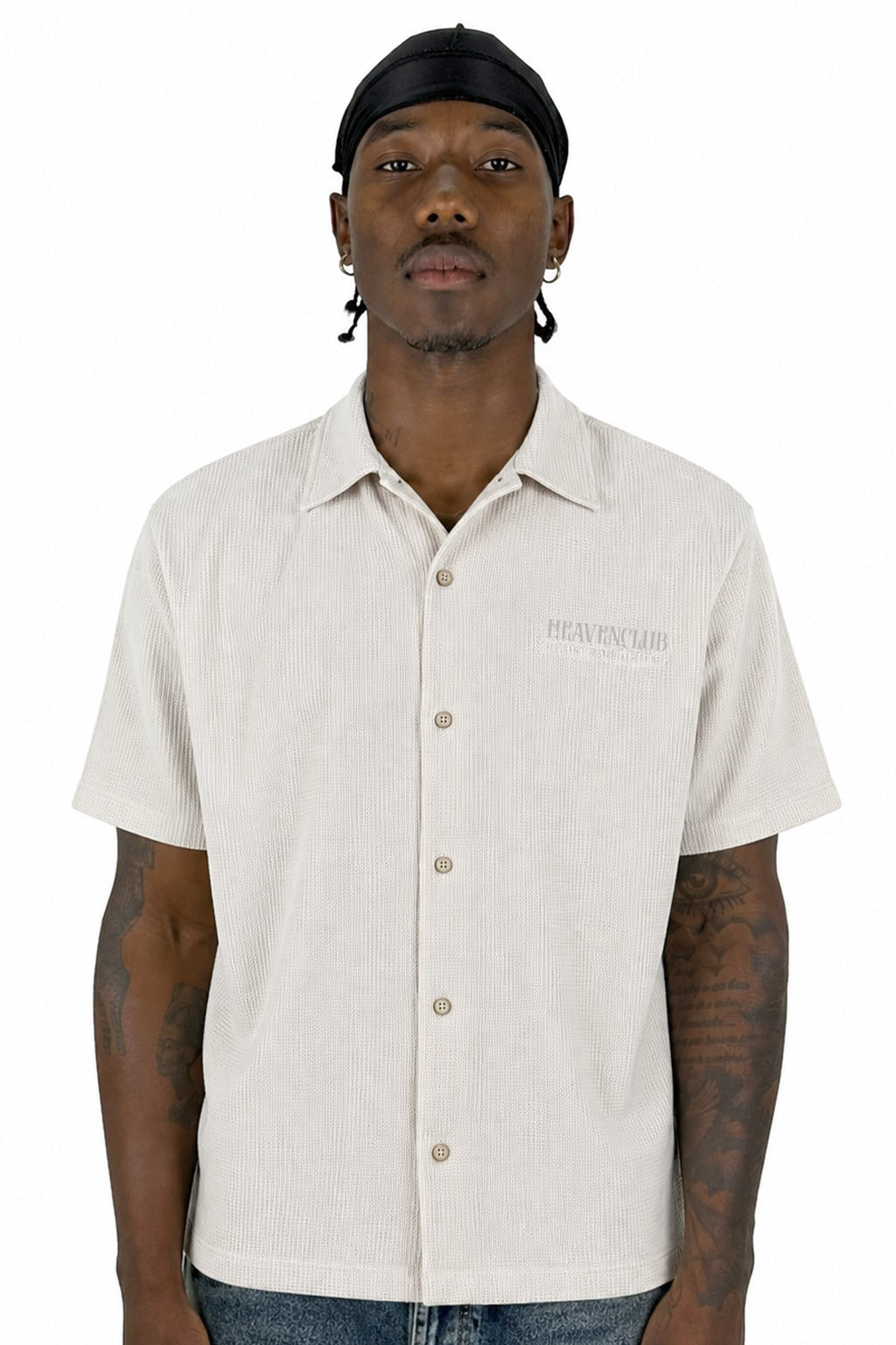 CamisaBoxy Fit Beige Heaven Club