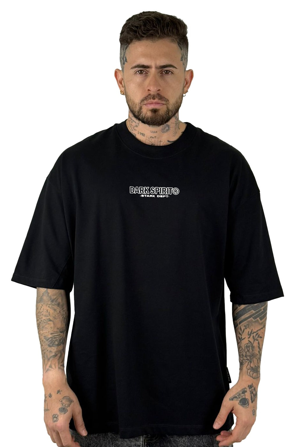Oversize Negra Dark Spirit Alto Gramaje