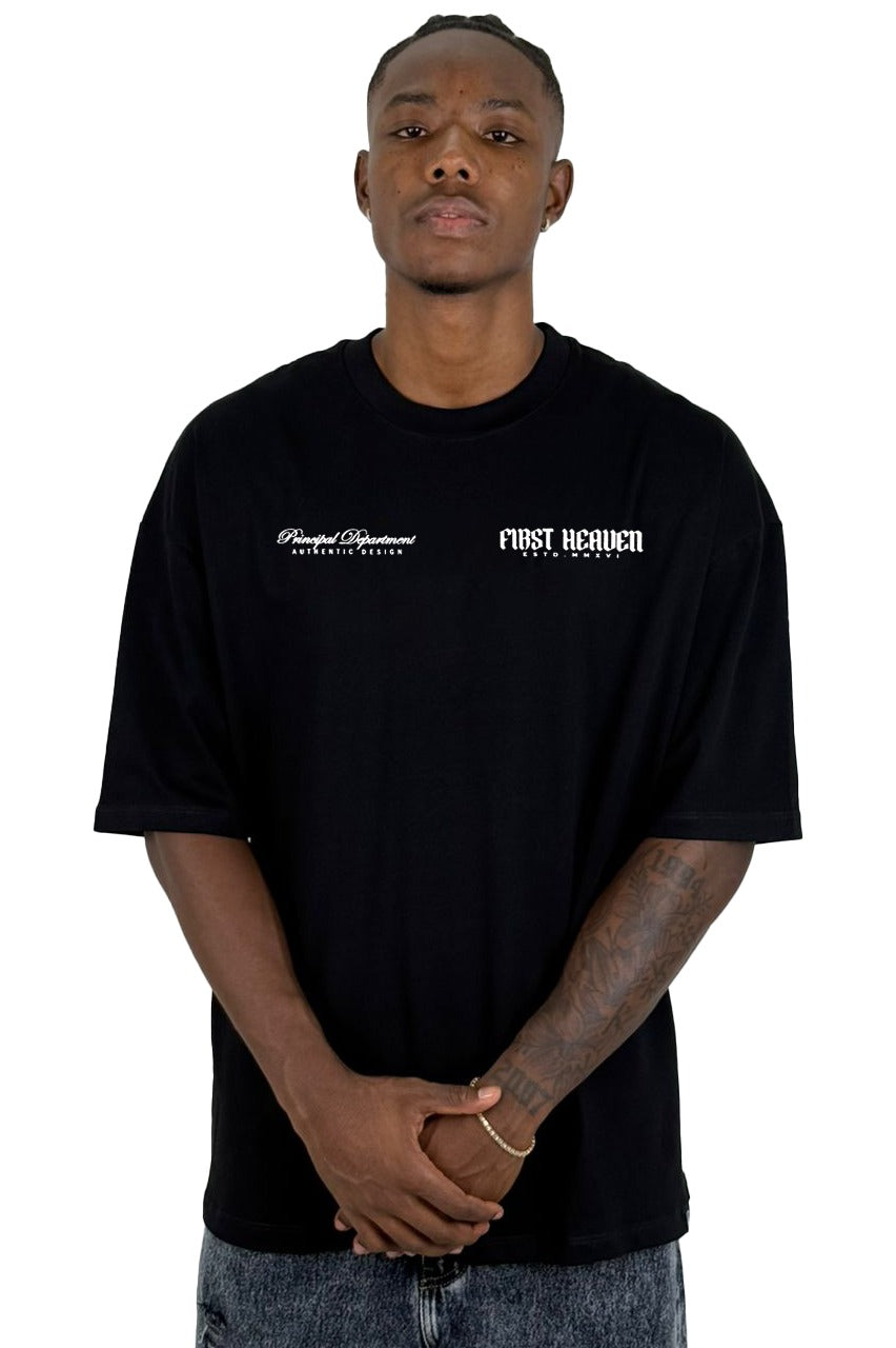 Oversize Negra First Heaven Alto Gramaje