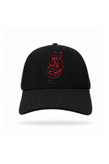 Gorra negra S bordado piedreria