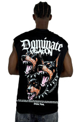 Camisilla Negra Dominate Season Dog Alto Gramaje