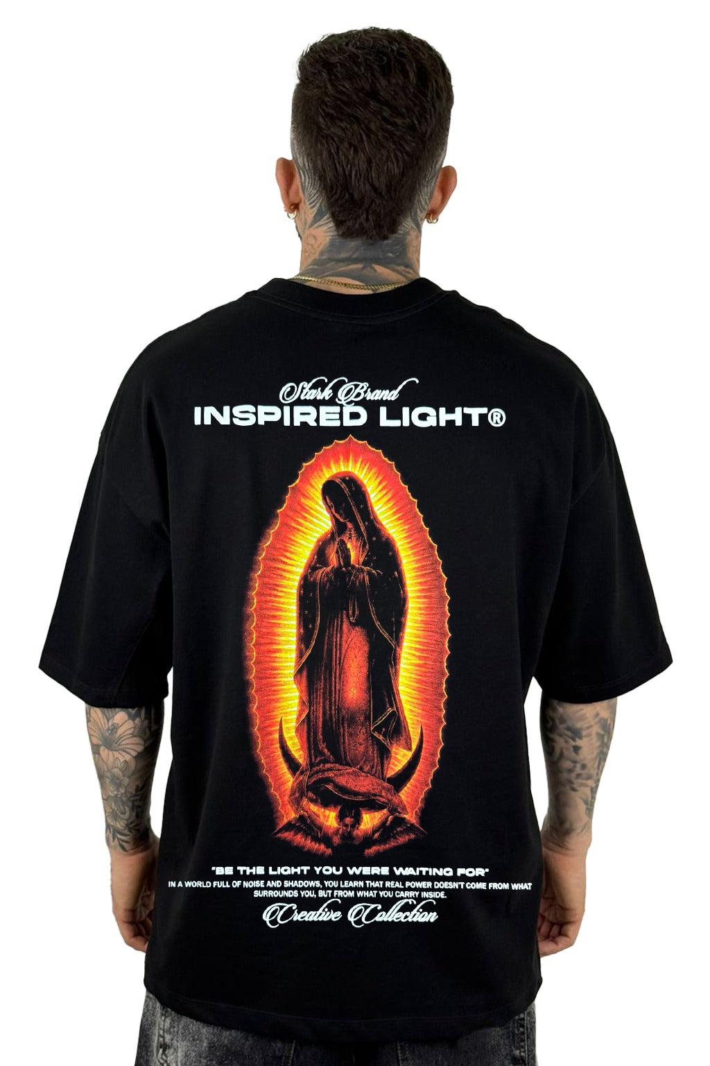Oversize Negra Inspired Light Alto Gramaje