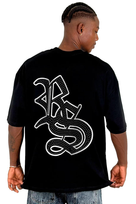 Oversize Negra Rebel Saints Pedreria Alto Gramaje