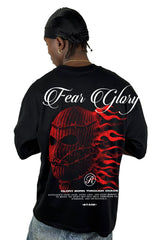 Oversize Negra Fear Glory Alto Gramaje