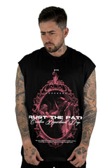 Camisilla Negra Trust The Path Alto Gramaje