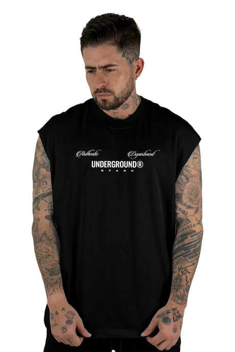 Camisilla Negra Underground Angel  Alto Gramaje