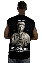 Camisilla Negra Underground Alto Gramaje