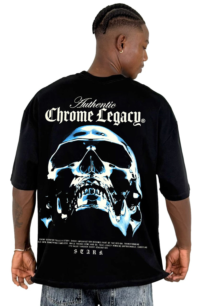 Oversize Negra Chrome Legacy Calavera Alto Gramaje