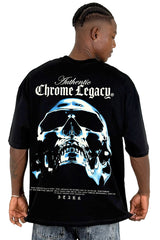 Oversize Negra Chrome Legacy Calavera Alto Gramaje