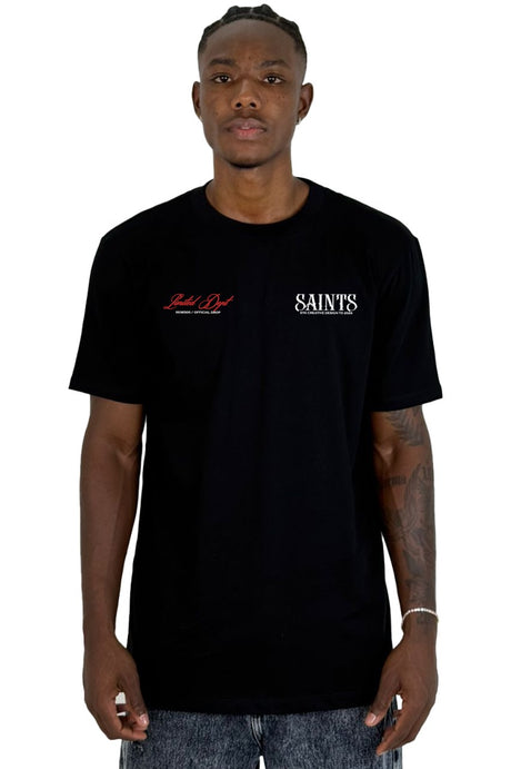 Camiseta Negra Saints 2015 Alto Gramaje
