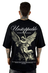 Oversize Negra unstoppable angel alto gramaje
