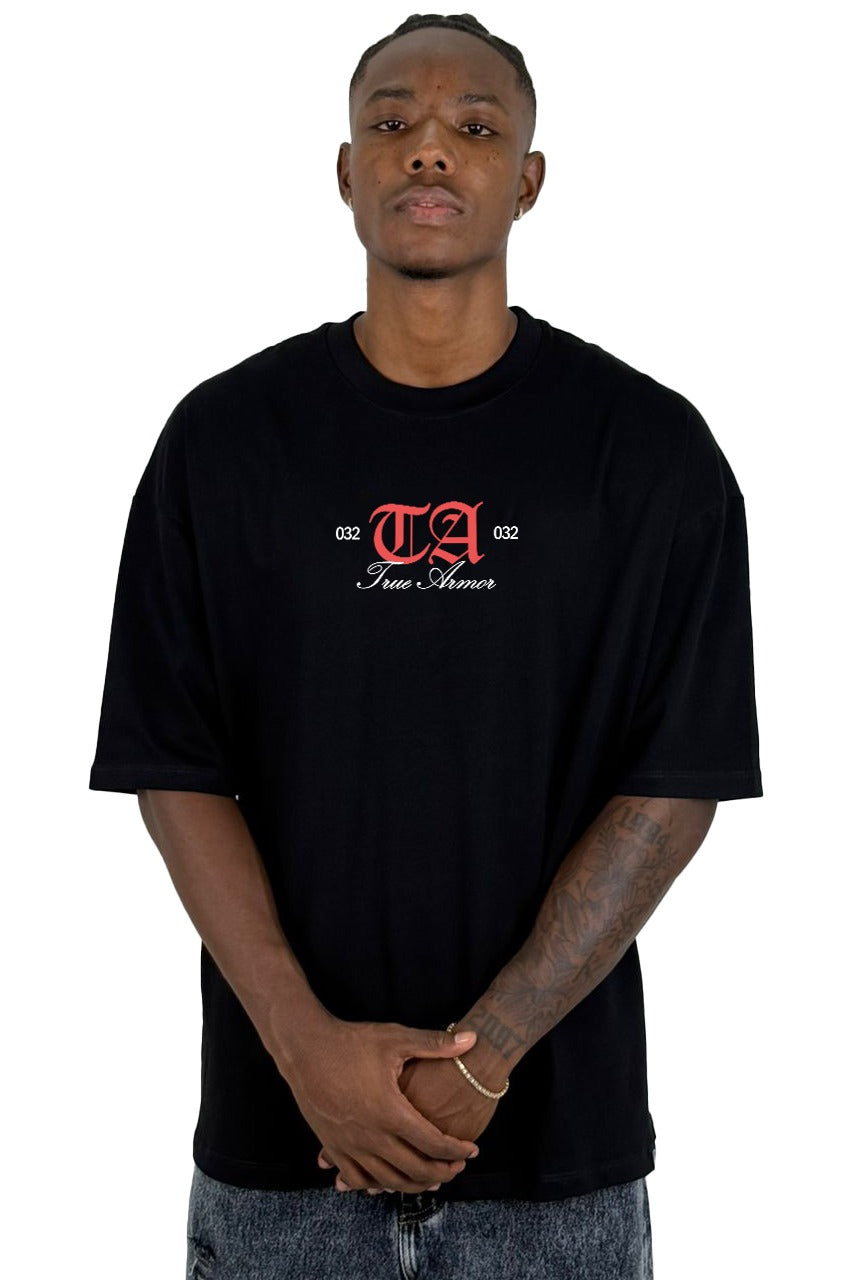 Oversize Negra true armor alto gramaje