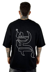 Oversize Negra First Edge Eyes Alto Gramaje