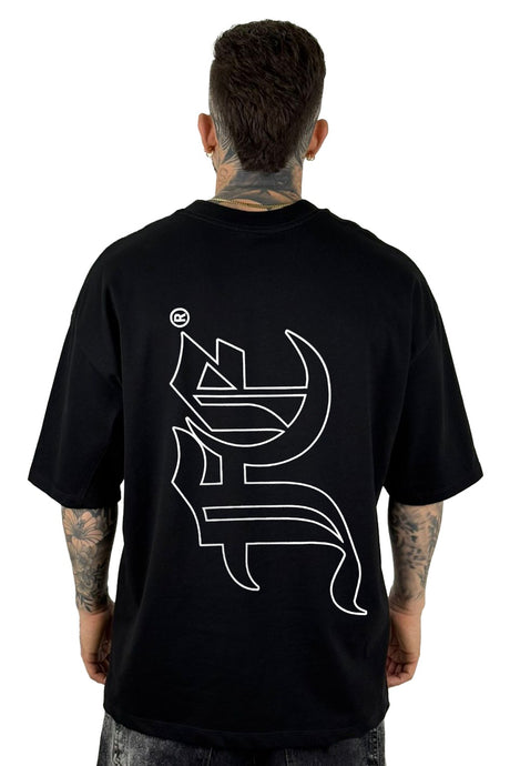 Oversize Negra First Edge Eyes Alto Gramaje