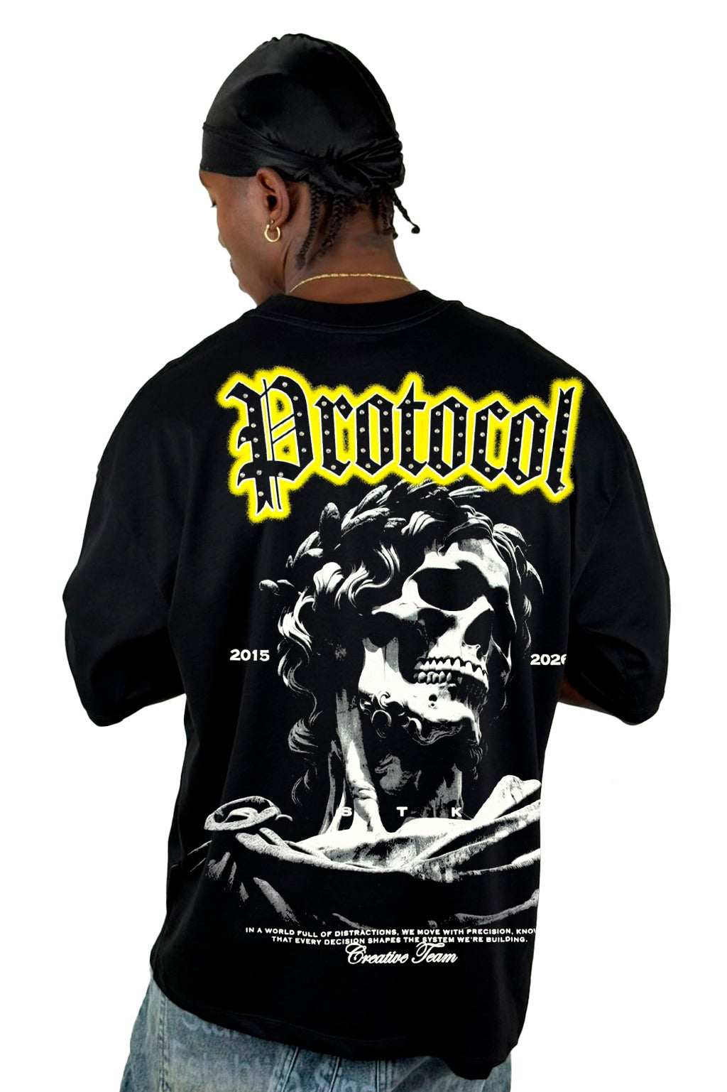 Oversize Negra Protocol Alto Gramaje