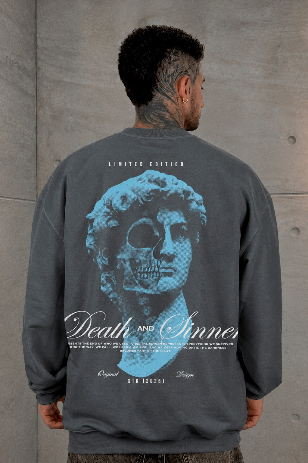 Buzo Gris Premium Death And Sinner