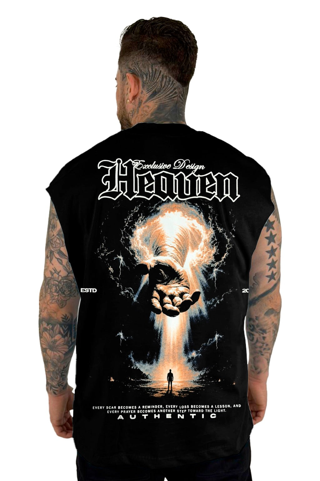 Camisilla Negra Heaven Alto Gramaje