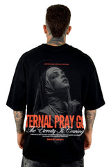 Oversize Negra Etrernal Pray God Alto Gramaje
