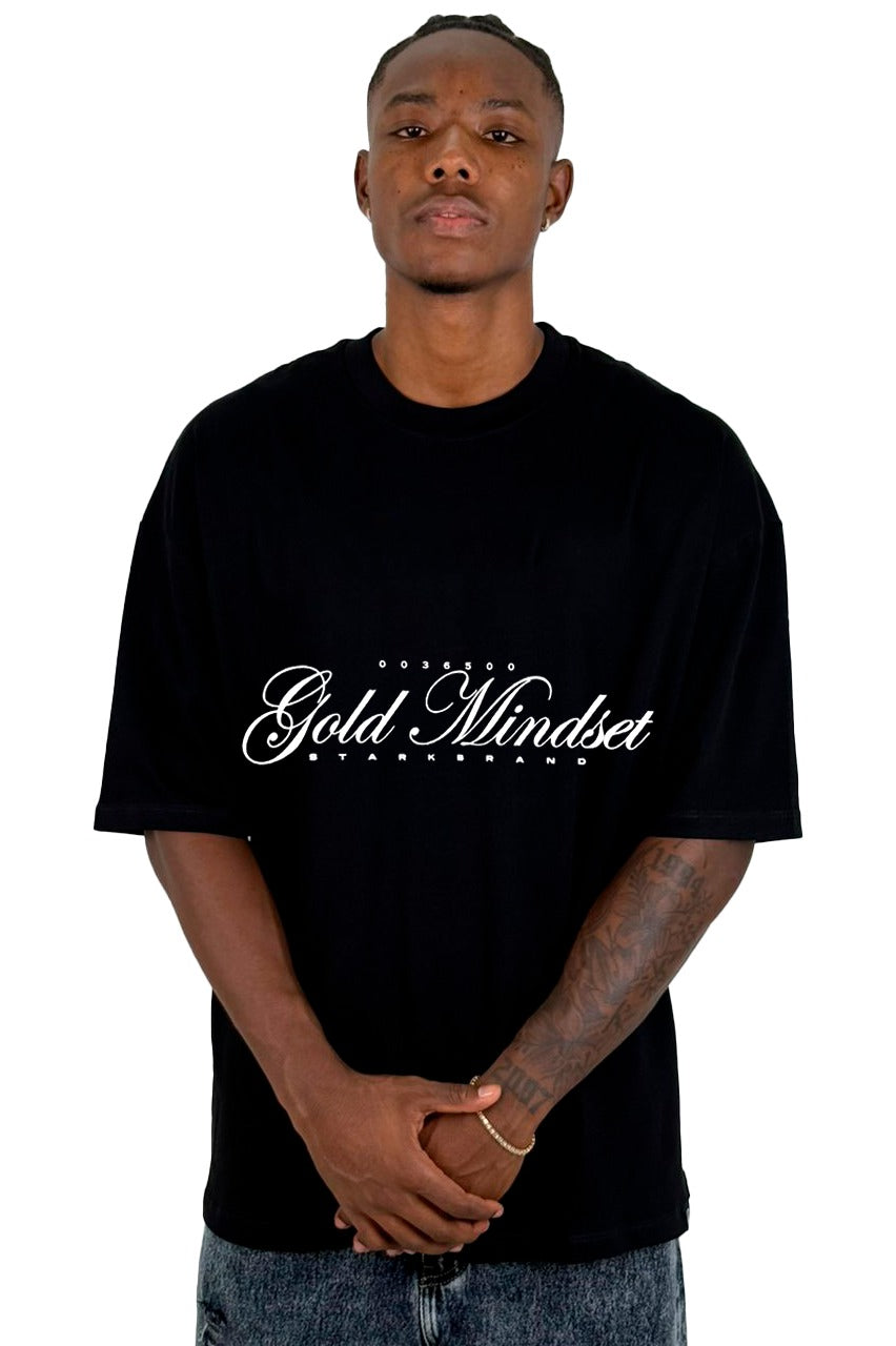Oversize Negra Gold Mindset Alto Gramaje