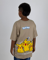 Oversize  Niño Pokemon  Alto Gramaje Color Crema