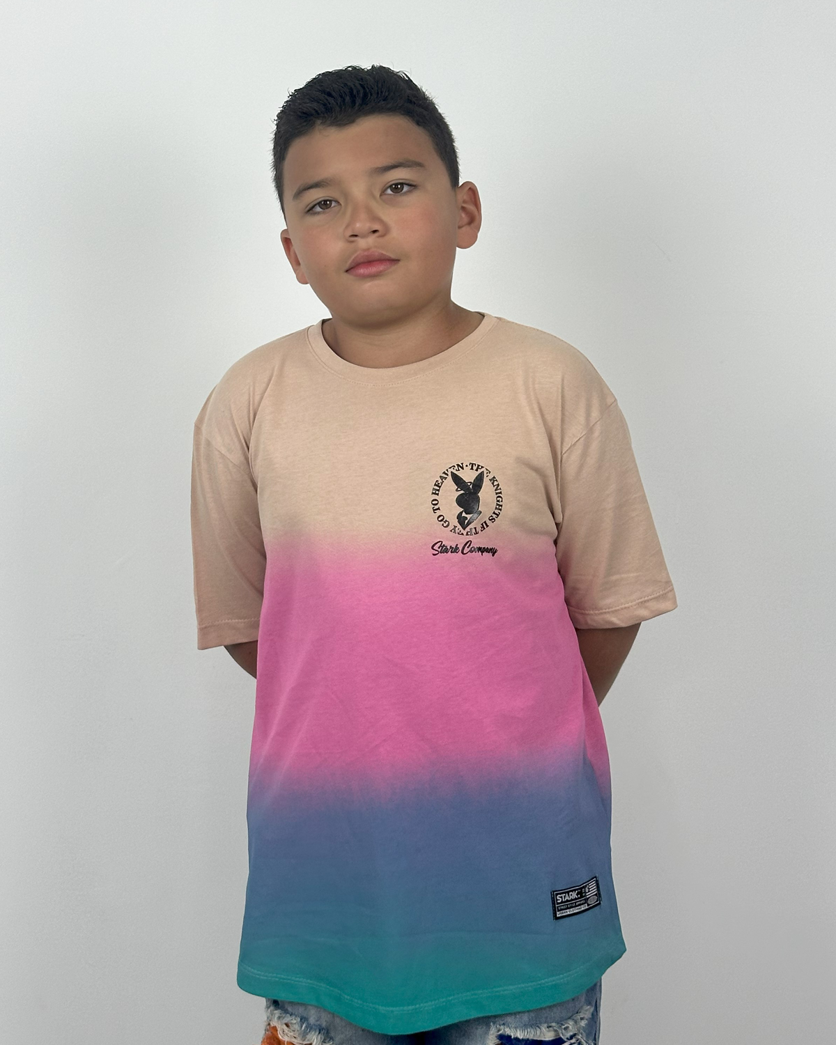 Oversize Niño Bunny Difuminado Colores