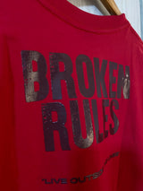 Camiseta Roja Broken Rules Alto Gramaje