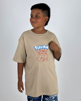Oversize  Niño Pokemon  Alto Gramaje Color Crema