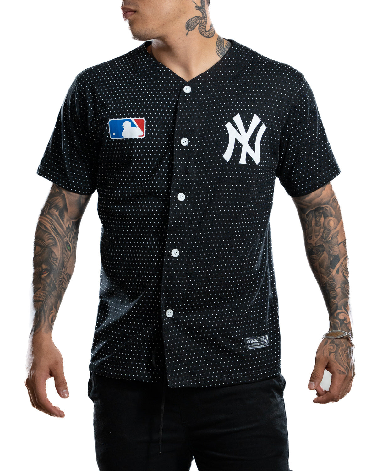 Beisbolera Camiseta De Los Yankees Negra Beisbolera Negra NY