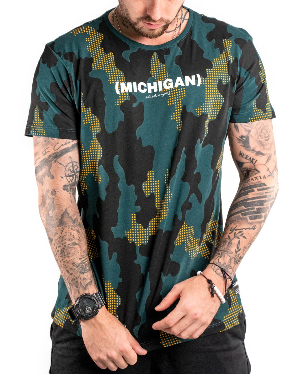 camiseta verde Michigan - Stark Brand