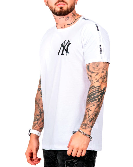 Camiseta Yankee Blanca cinta - Stark Brand