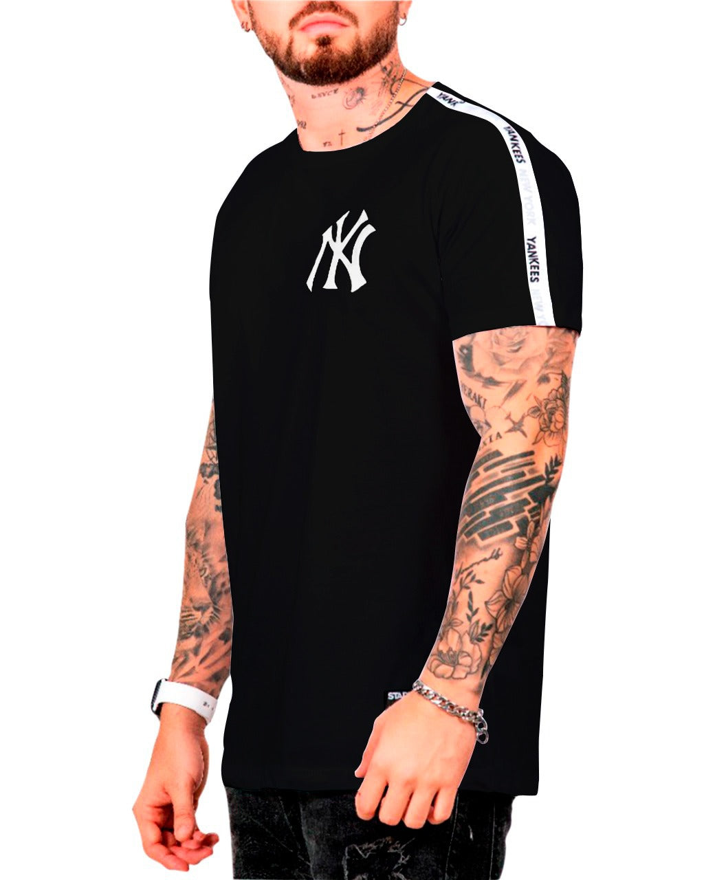 Camiseta Yankee negro cinta - Stark Brand