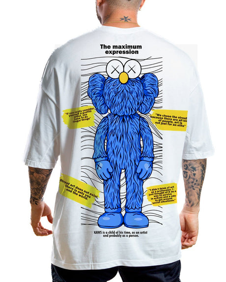 Oversize Blanca kaws azul - Stark Brand