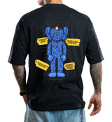 Oversize negra kaws Azul - Stark Brand