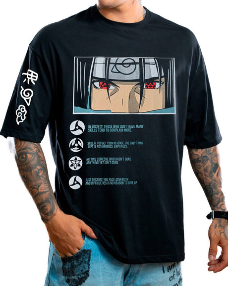 Oversize negra itachi sharingan - Stark Brand