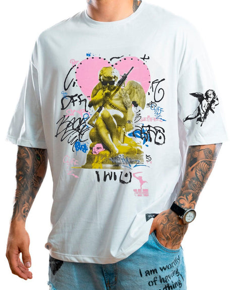 Oversize blanca angel grafity - Stark Brand