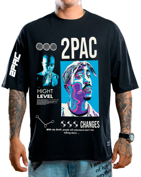 Oversize negro 2PAC - Stark Brand