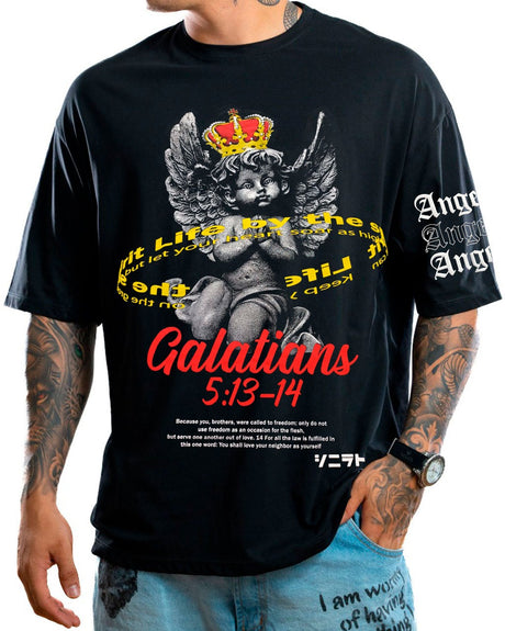 Oversize negra gatalians 5:13 - Stark Brand