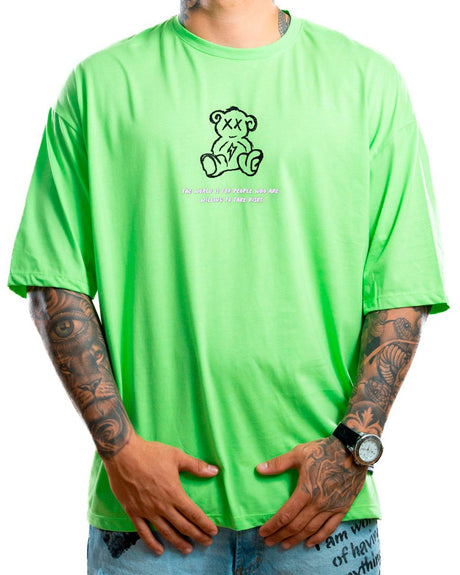 Oversize verde neon oso risk - Stark Brand