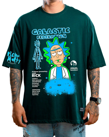 Oversize verde botella galactic rick - Stark Brand