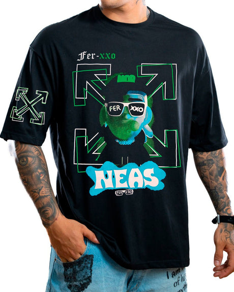 Oversize negro ferxoo neas - Stark Brand